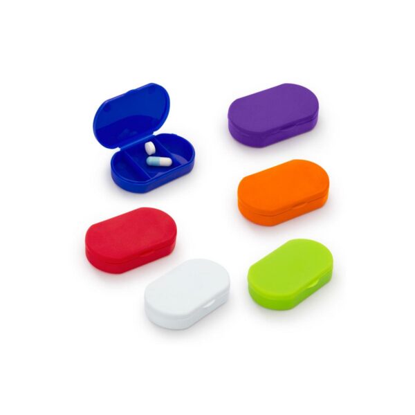 Pastillero Plastico Diseño Ovalado 3 Compartimientos