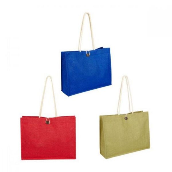 Bolso Bolsa Ballarat Elaborado en Yute con Fuelle