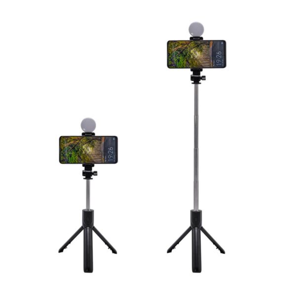 Selfie Stick Tripie Lite Bluetooth LED desmontable