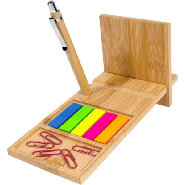 Organizador De Escritorio De Bambú