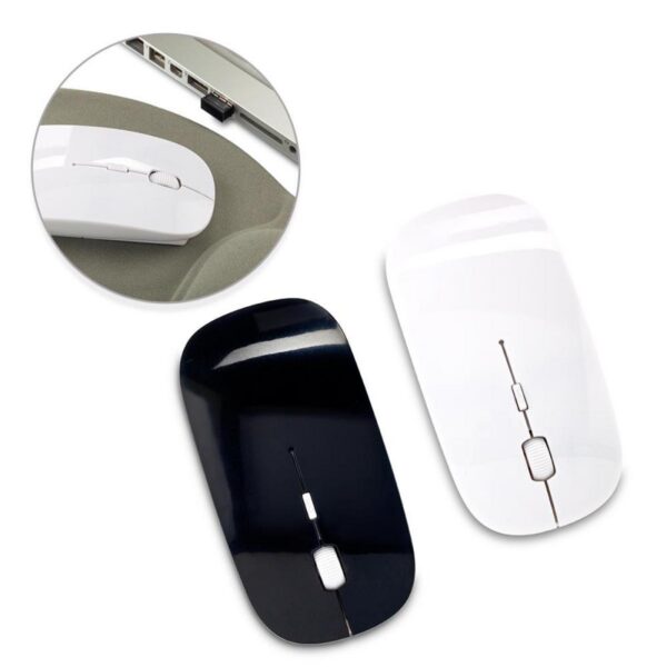 Mouse Inalambrico Plastico 2 Pilas AAA