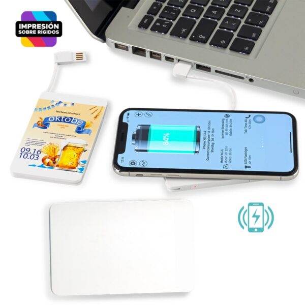 Cargador Inalambrico Plastico Credit Card Delgado