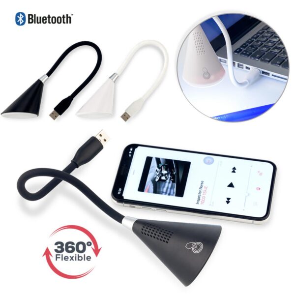 Speaker Parlante Bluetooth Con Lampara en Plastico