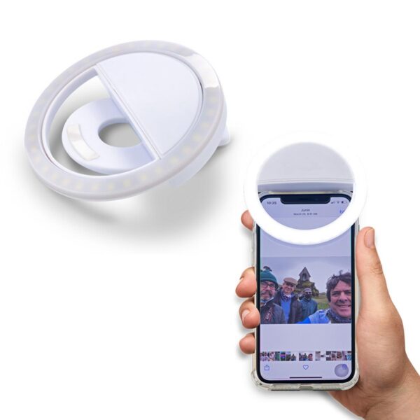 Mini Selfie Light para Moviles con Clip en Plastico
