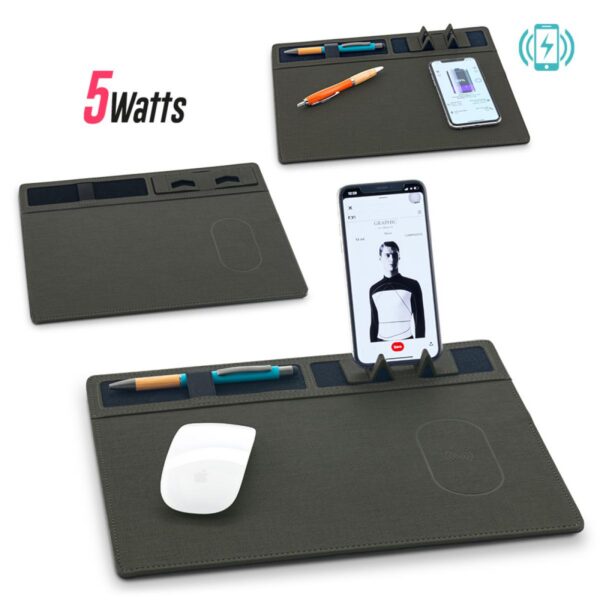 Mouse Pad con Cargador Inalambrico Genesis en Velcro