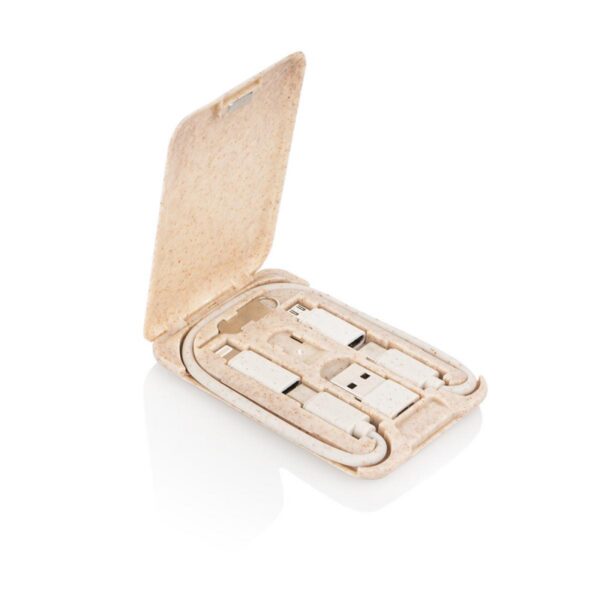 Juego Set Cables Travel puertos USB, Tipo-C, Lightning