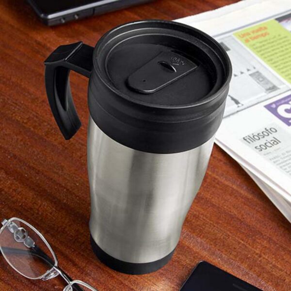 Mug Termo Kalaus Doble Pared Valvula Capacidad 400 Ml