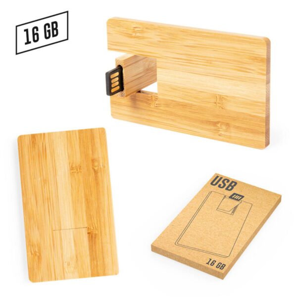 Memoria Usb Credit Card Zilda Bambú