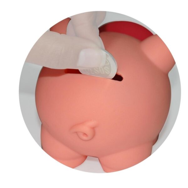Mini Alcancia En PVC Con Diseño De Cerdito