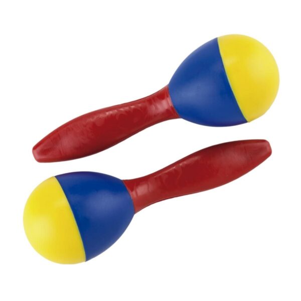 Maracas Tricolor Colombia En Poliestireno - Unidad