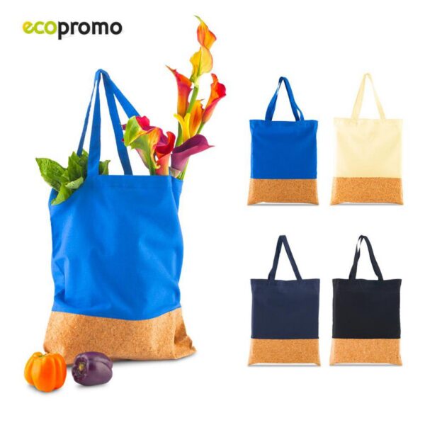 Bolso Bolsa En Algodon Corcho Con Agarraderas