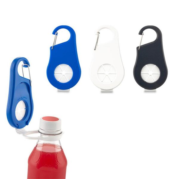 Colgador De Botellas Con Carabinero Plastico