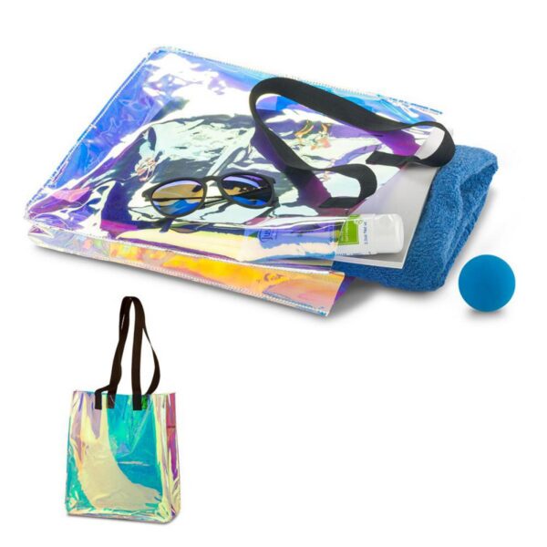 Bolsa Bolso Metalizada Hologram En PVC