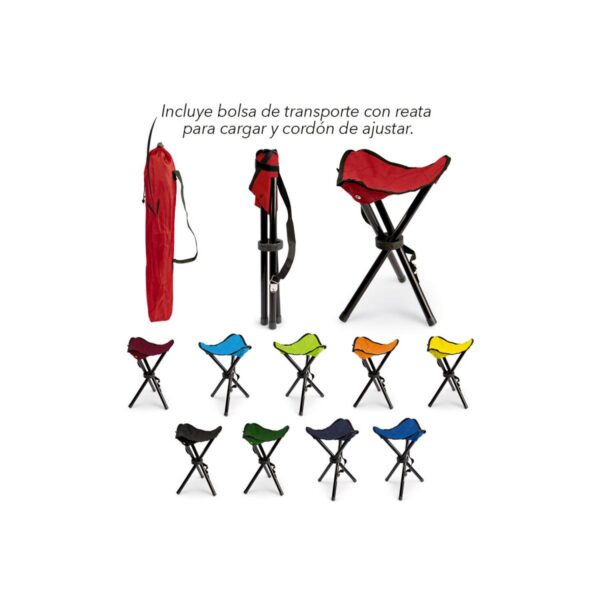 Silla Plegable De 3 Patas Reata para Cargar